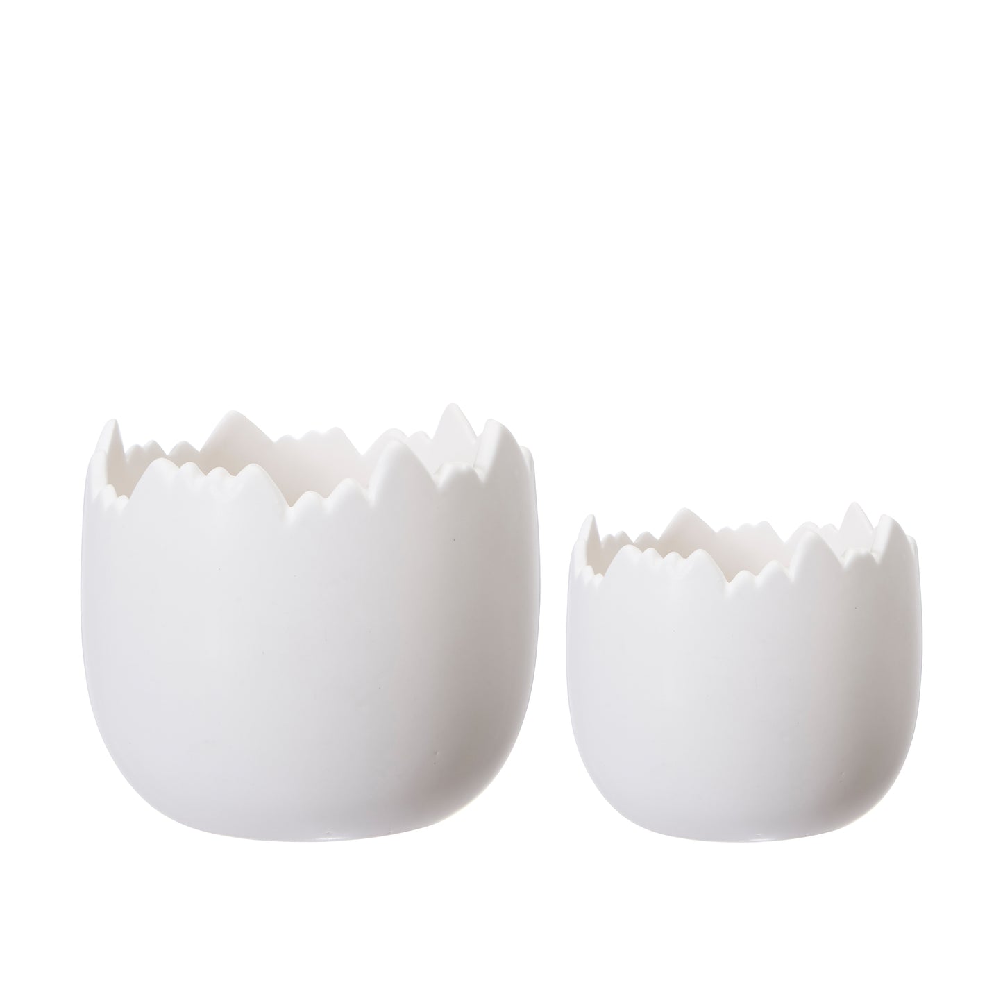 Charming Set of Two Egg Planters - Perfect for Home & Garden
