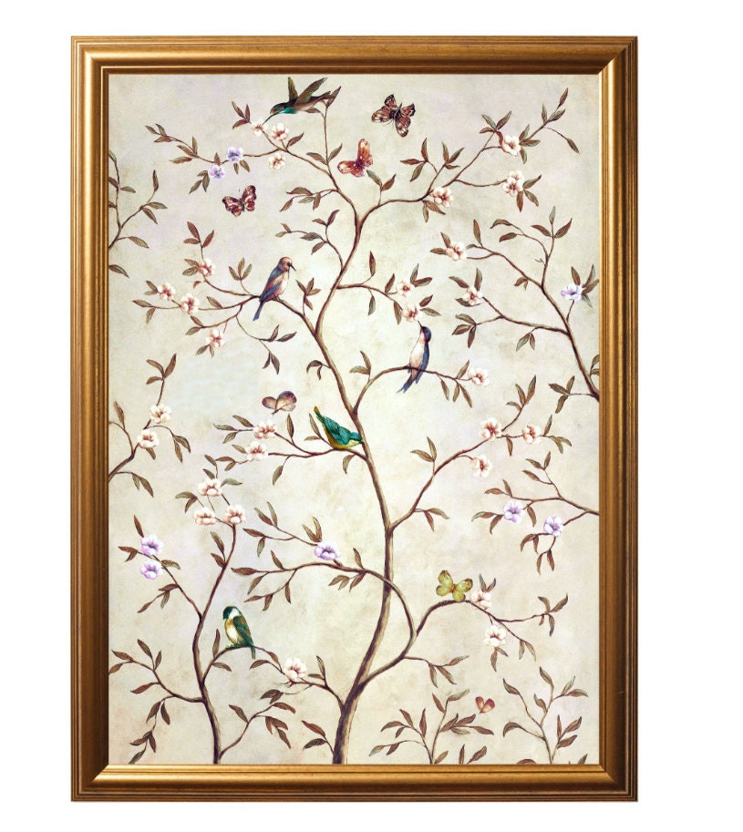 Handcrafted Tree of Life Wall Art - Set of 2 Framed Pictures in Natural Tones