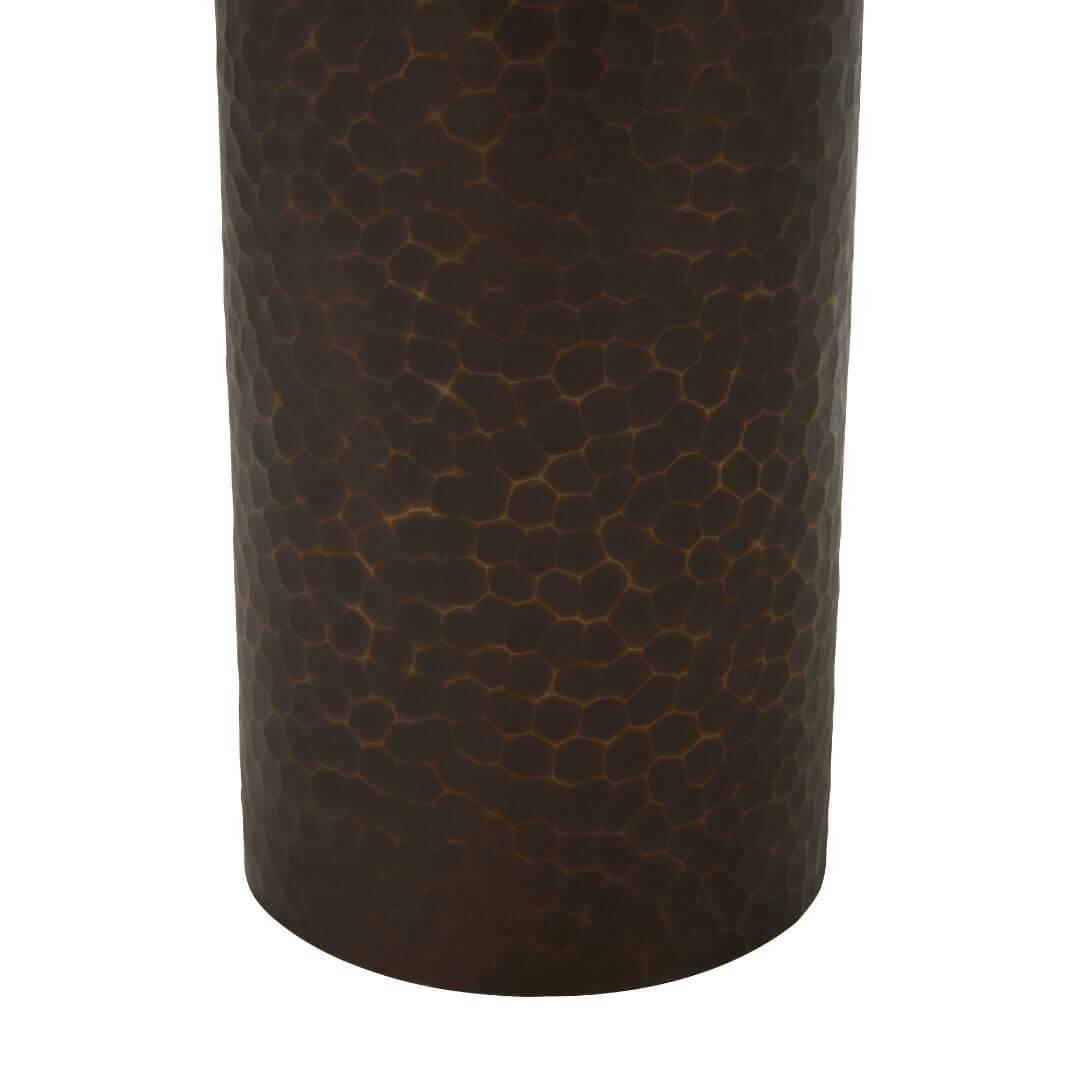 Small Elegant Brown & Gold Hurricane Candle Holder