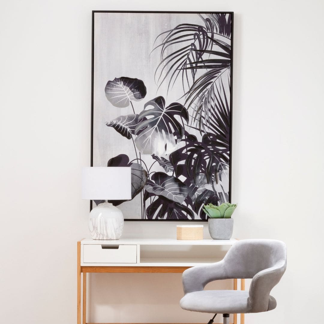 Astratto Botanical Landscape Wall Art - Monochromatic Home Decor