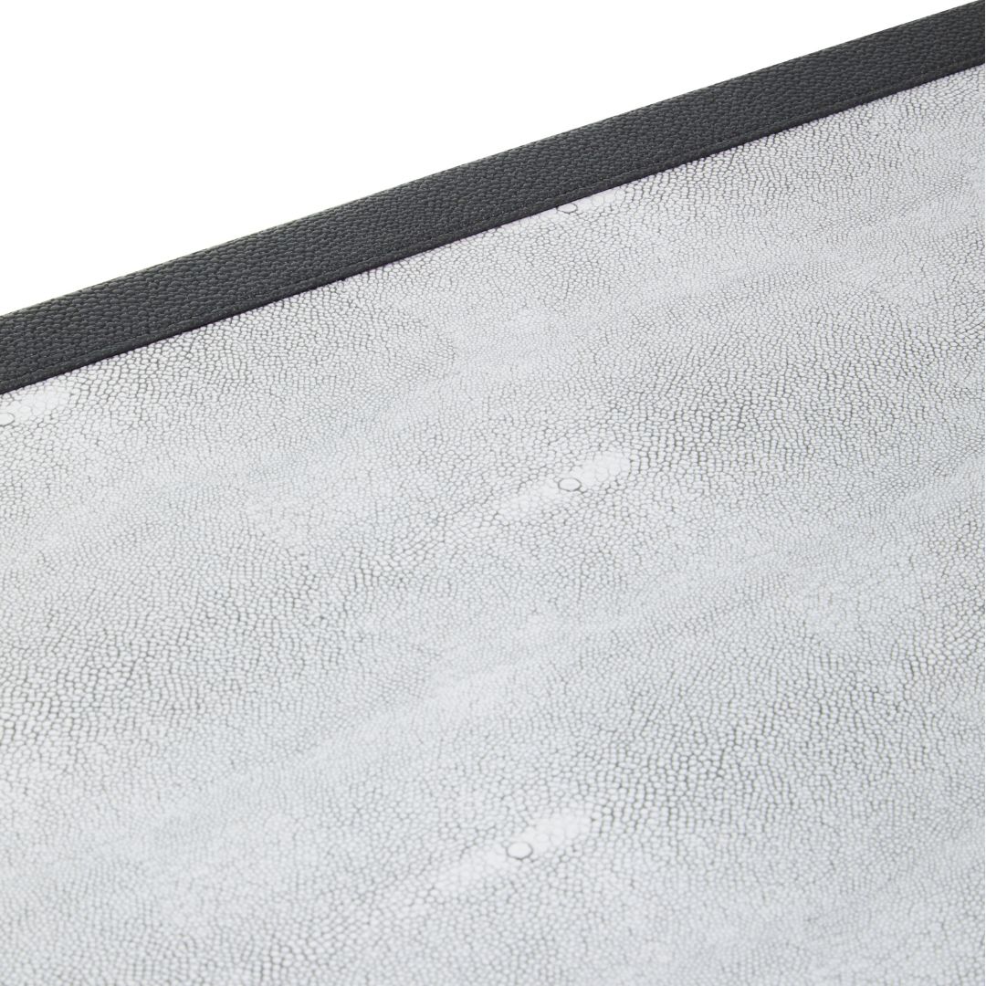 Sophisticated Cadiz Sideboard: Grey Shagreen with Brushed Gold Legs