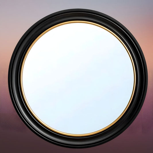 Large Elegant Black and Gold Wall Mirror