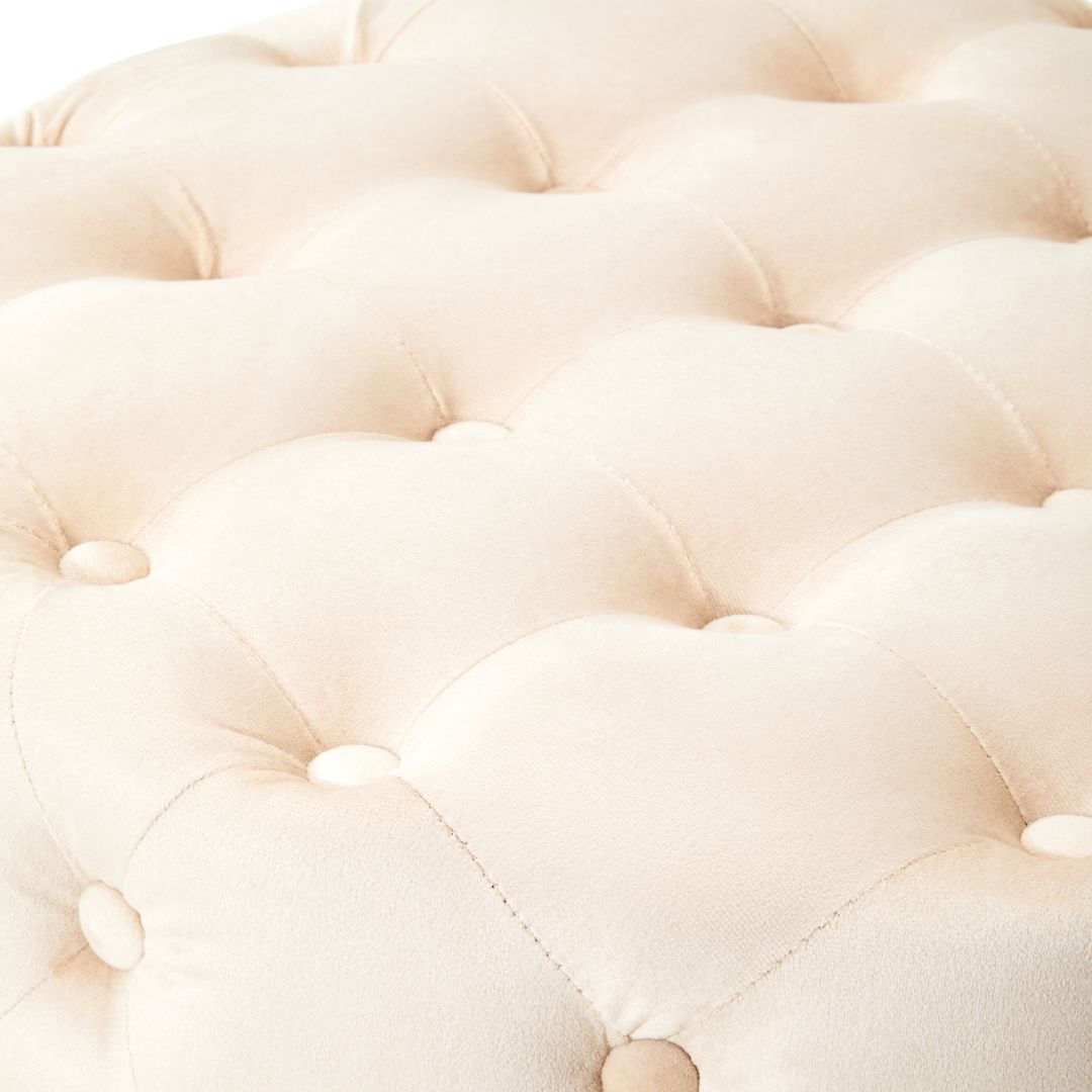 Modern Stone Velvet Seat with Luxurious Gold Base