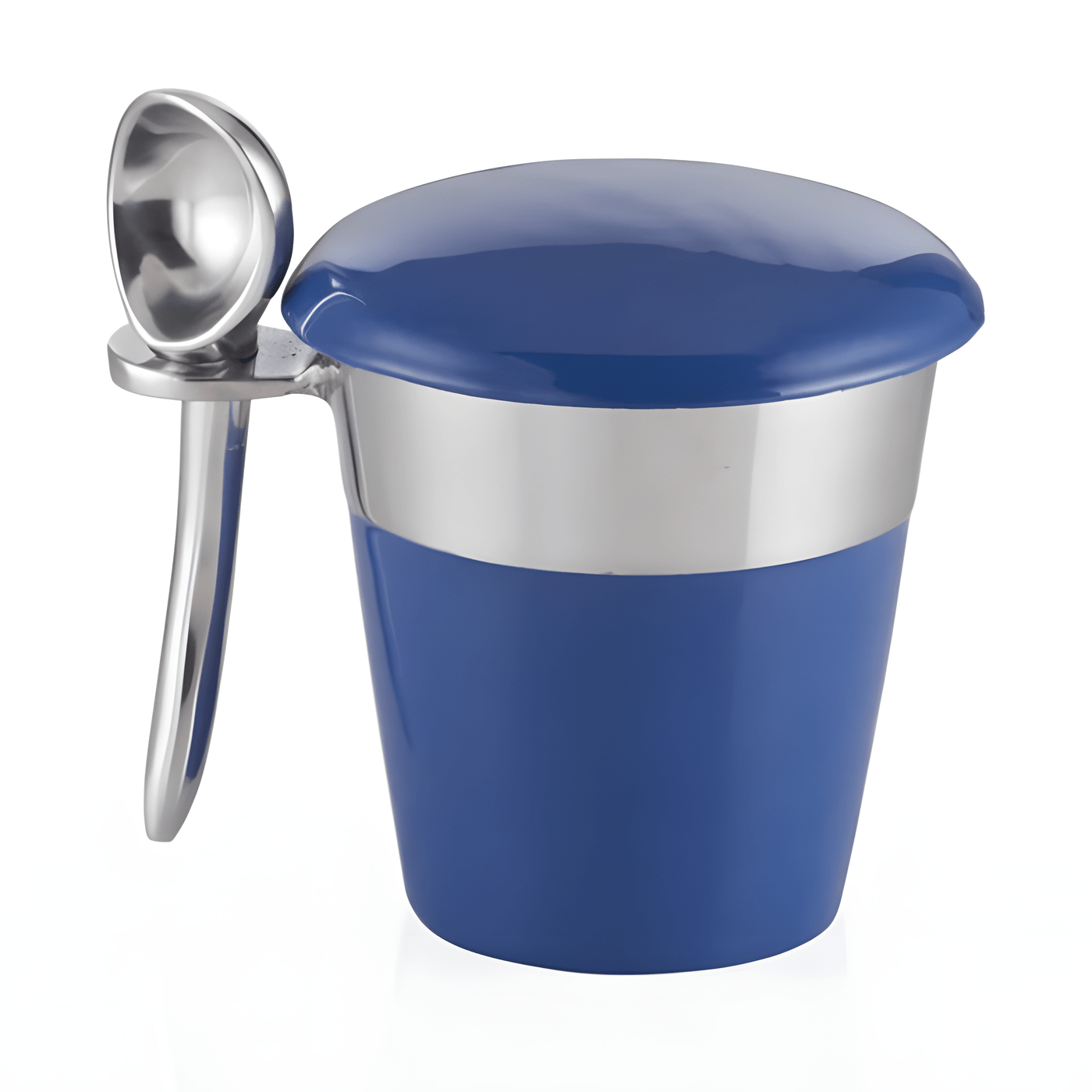 Nima Oberoi Ice Cream Server - Blue & Silver Pint Scoop for Perfect Treats