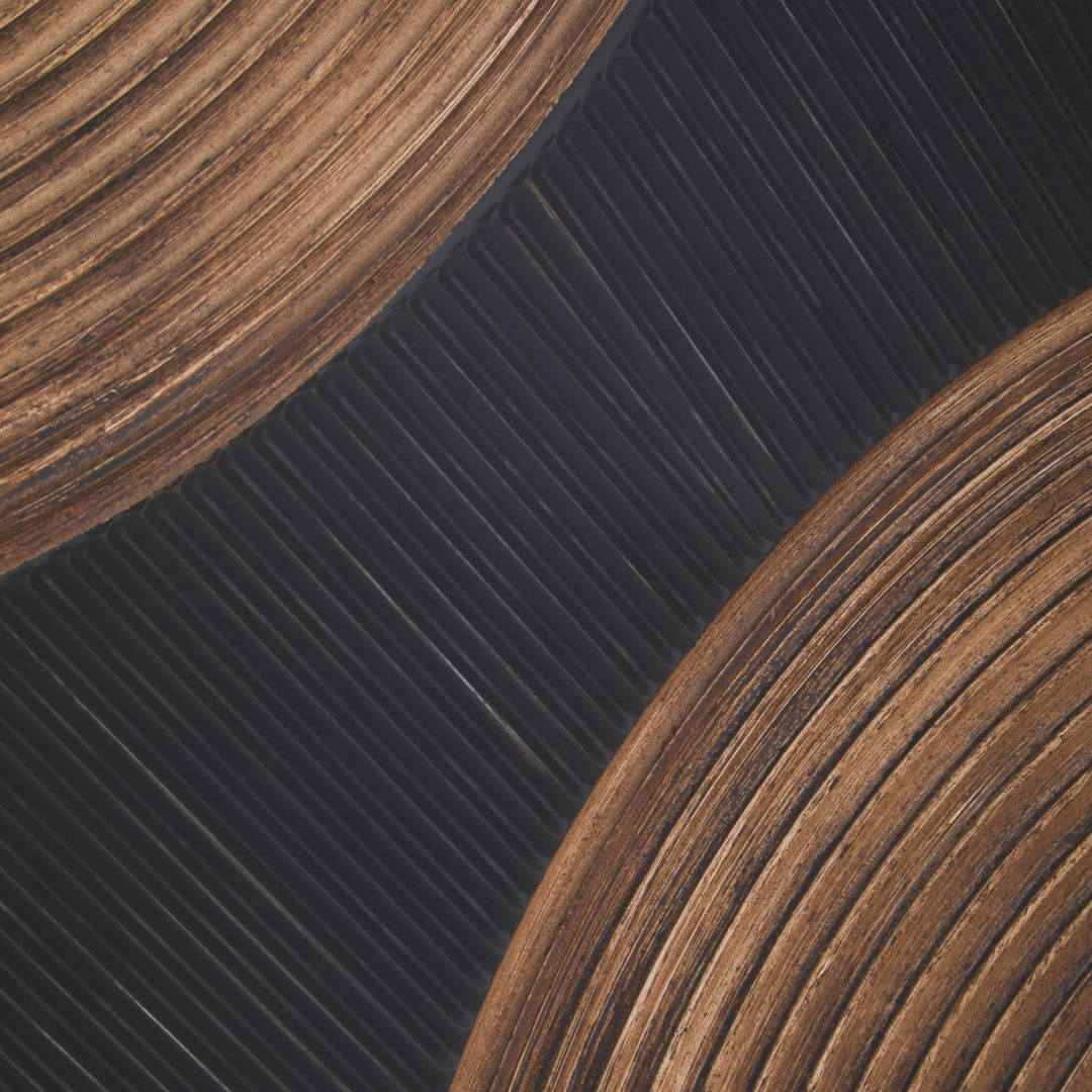 Sleek Minimalist Abstract Wall Art in Black & Brown