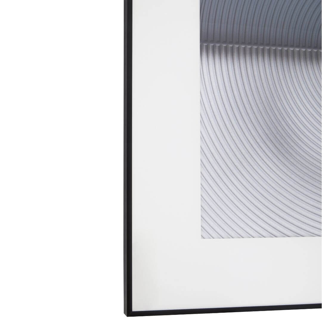 Contemporary Storm Grey & White Abstract Wall Art Decor