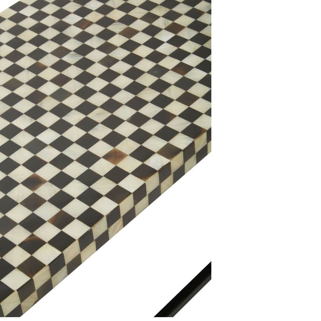 Chic Modern Mother of Pearl Coffee Table Decor