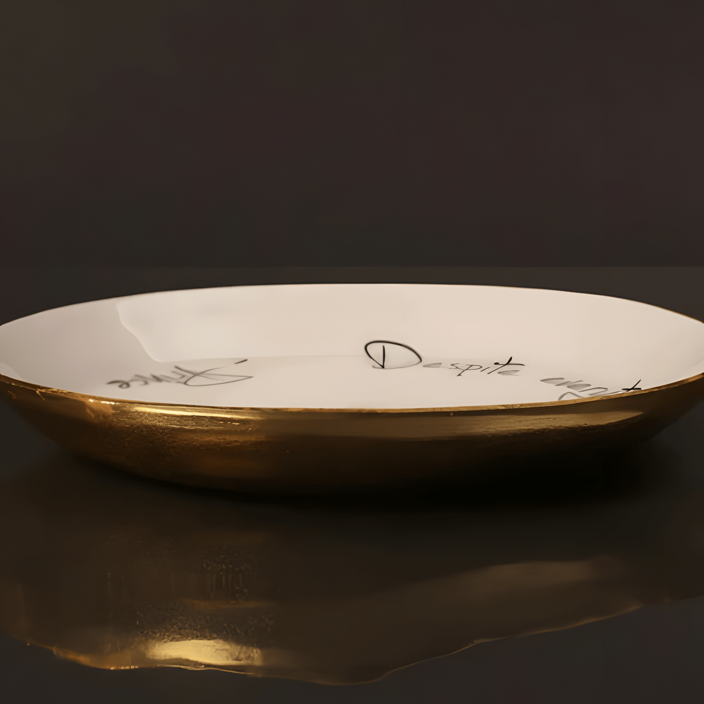 Nima Oberoi Decorative Bowl with Prince Quote - Music-Inspired Home Decor