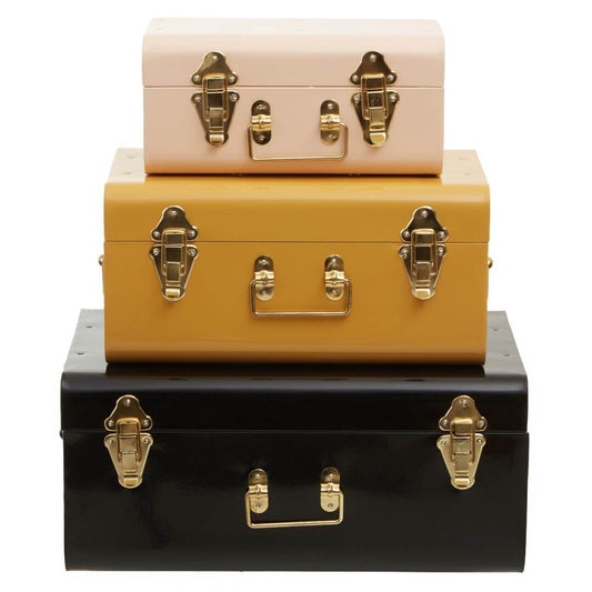Charming Trio of Decorative Storage Trunks