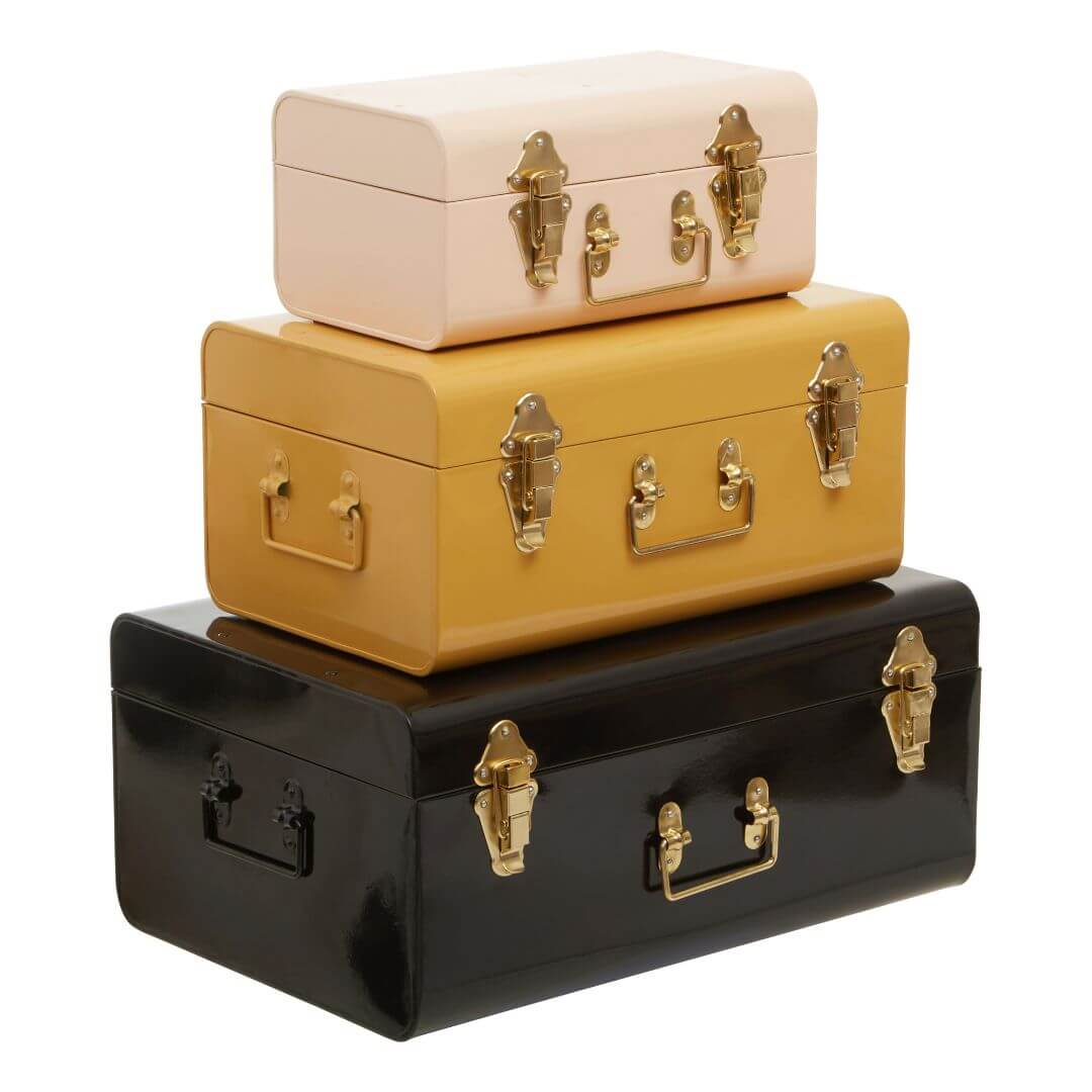 Charming Trio of Decorative Storage Trunks