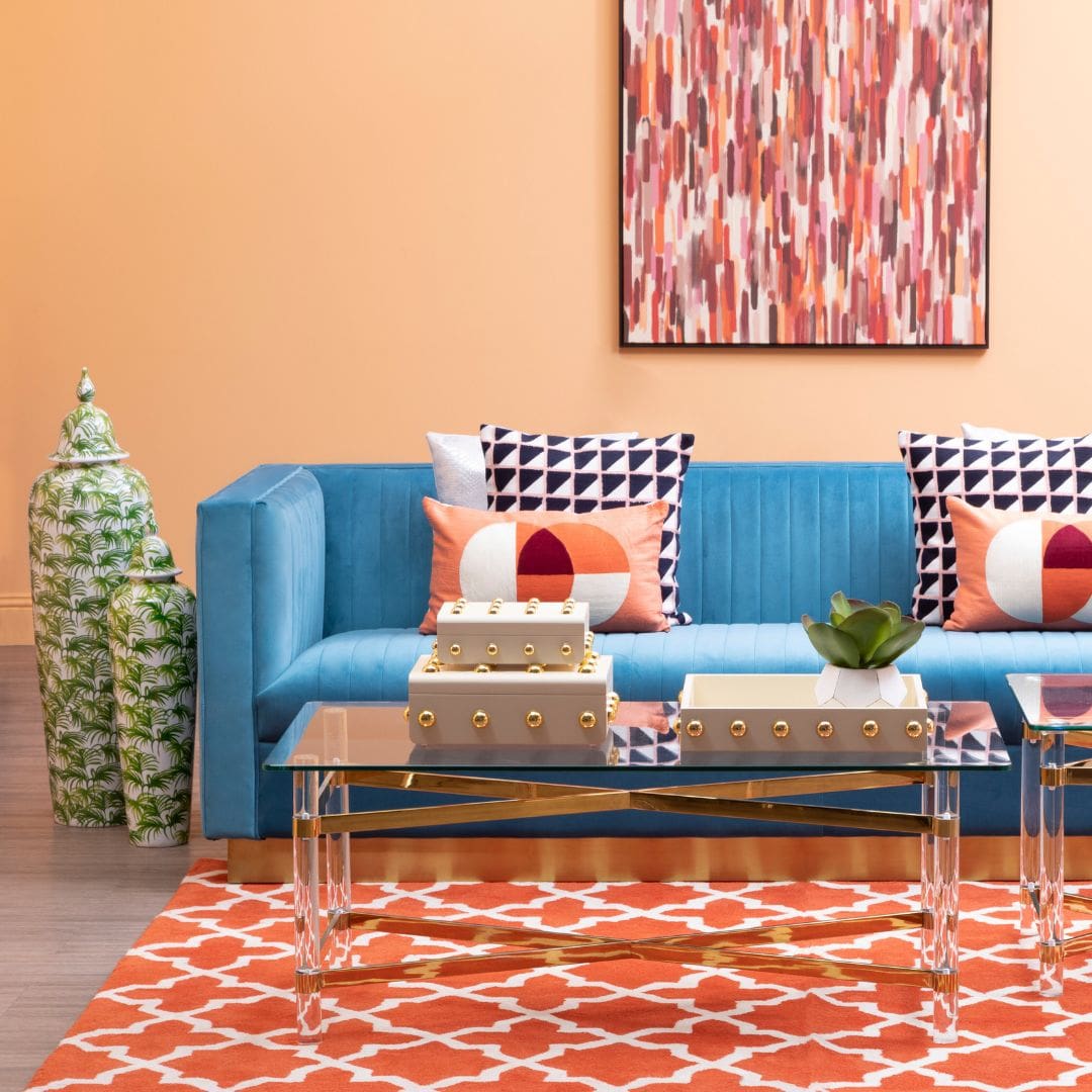 Large Decorative Botanic Jar in Green and White for Floor Display