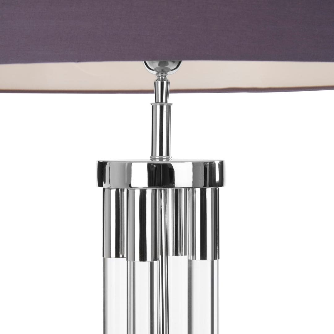 Sleek Modern Floor Lamp with Grey Shade