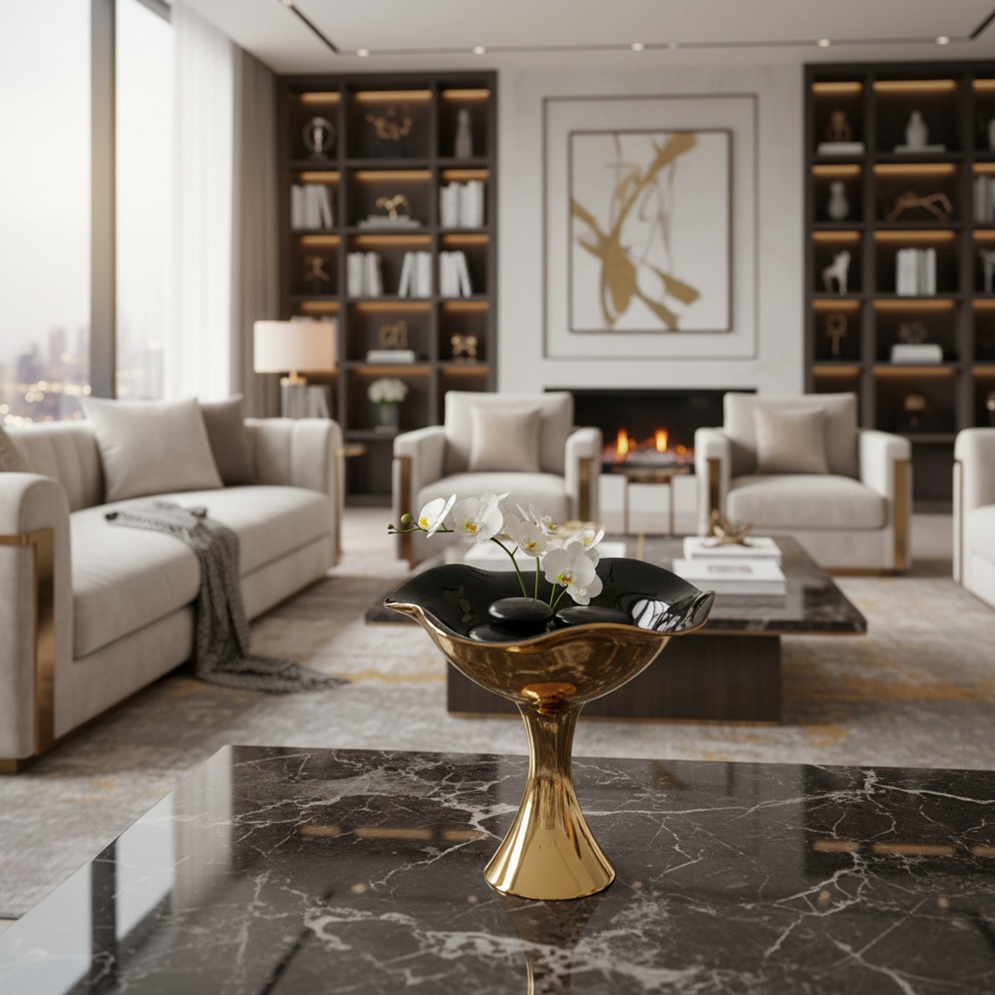 Nima Oberoi Chic Ruffled Bowl - Designer Stylish Kitchen Decor