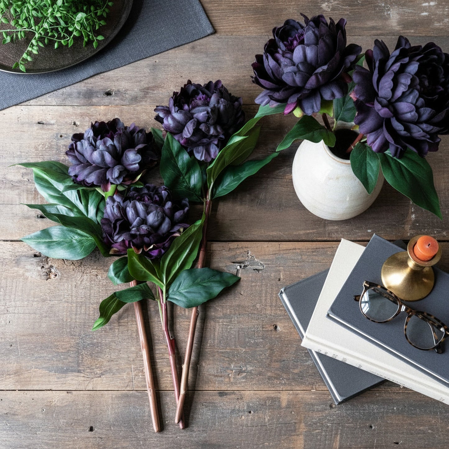 Luxury Artificial Purple Peony Stem | Home Decor & Gift Idea