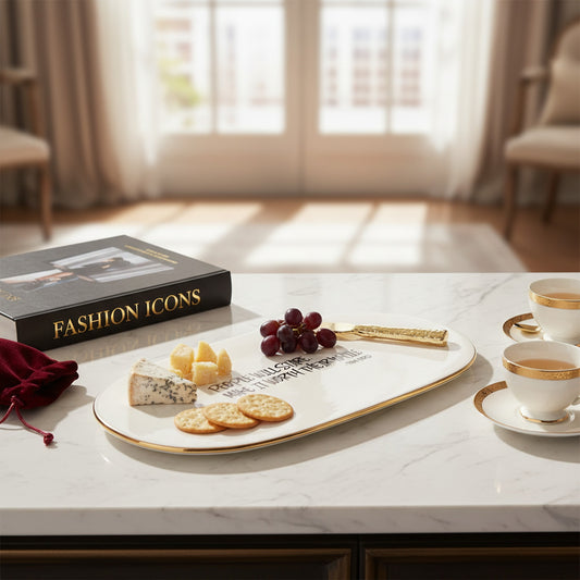 Elegant Cheese Board with Tom Ford Quote - Perfect for Entertaining