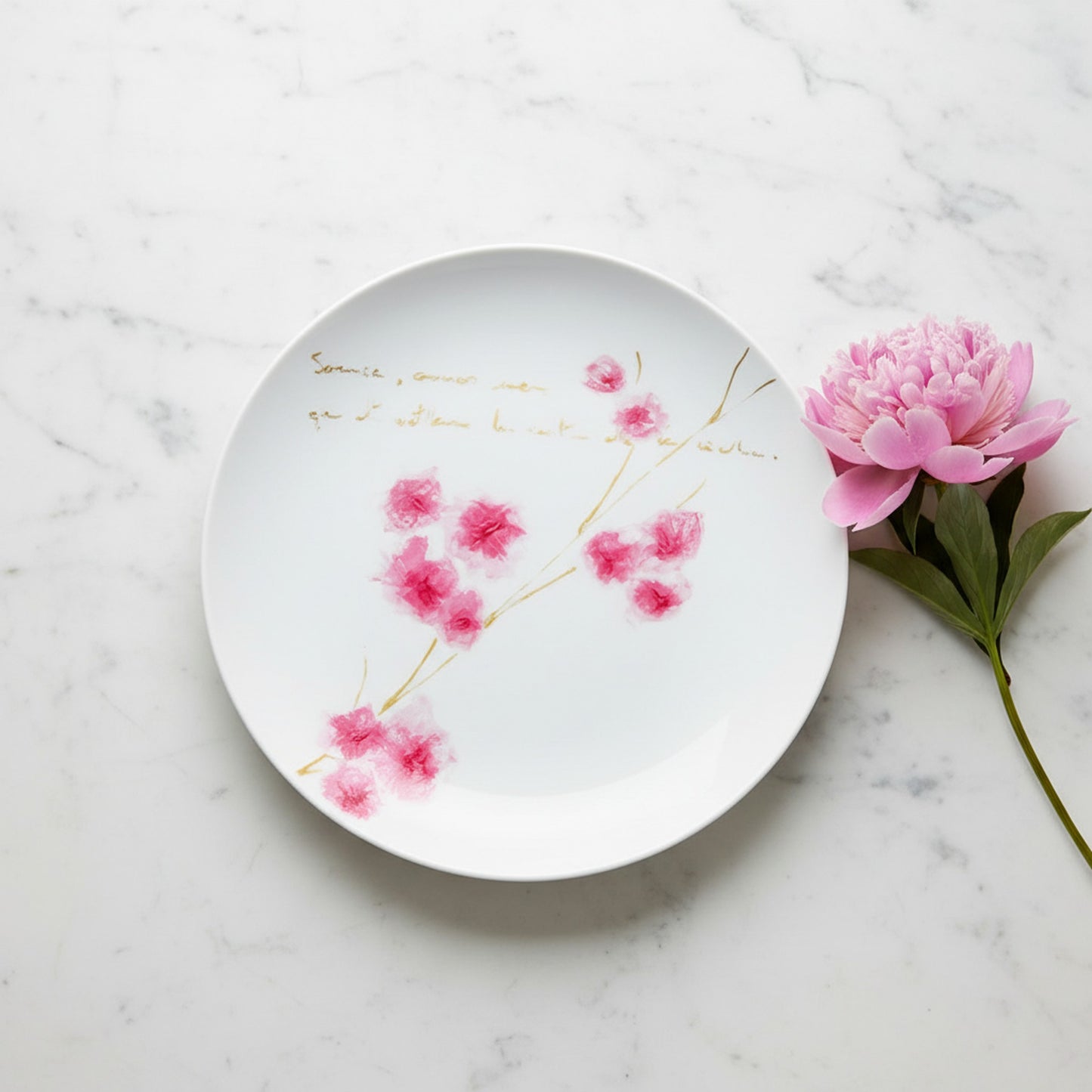 Floral Bread & Dinner Plate by Vista Alegre Arigato - White Porcelain