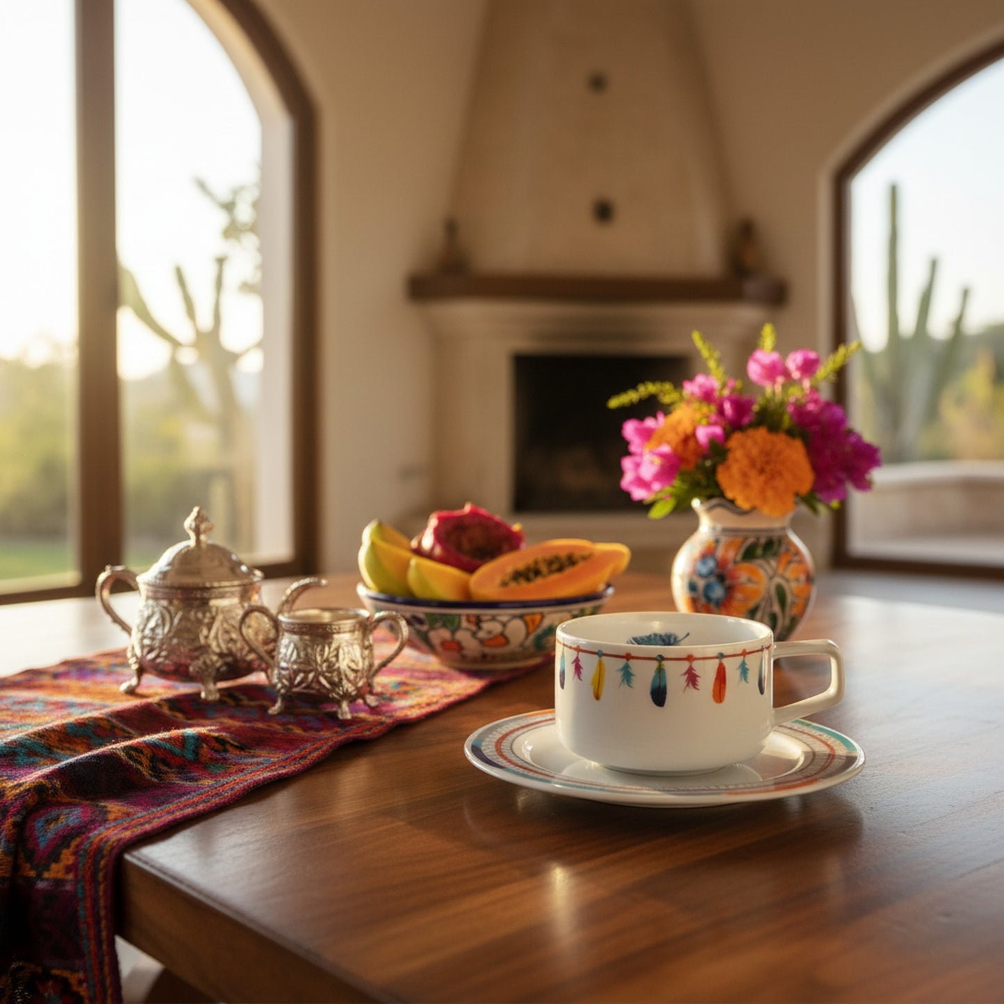 Tea Cup & Saucer by Vista Alegre Atrapasueños - Stylish Tableware