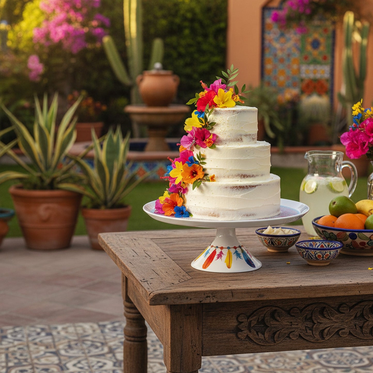 Beautiful Vista Alegre Atrapasueños Cake Stand for Desserts