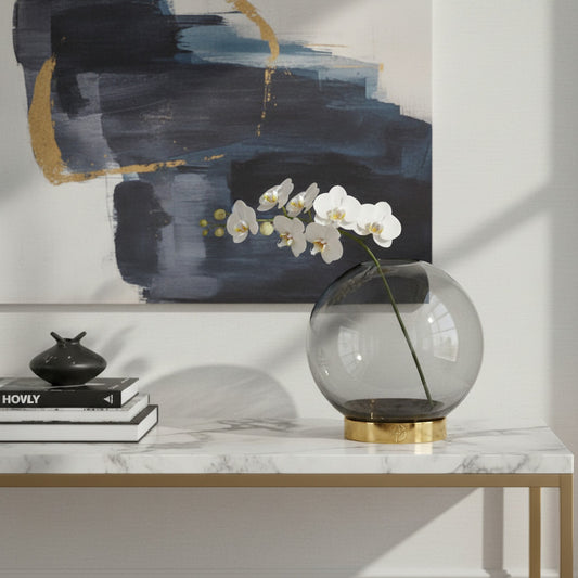 Stylish AYTM Black Globe Vase Large for Elegant Interiors