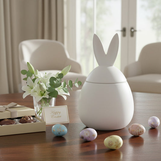 Easter Decor Decorative Rabbit Pot | Charming Tableware Storage