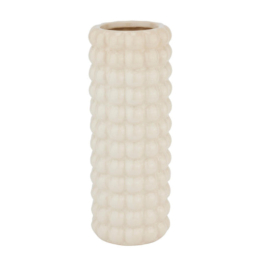 Elegant Cream Bubble Vase