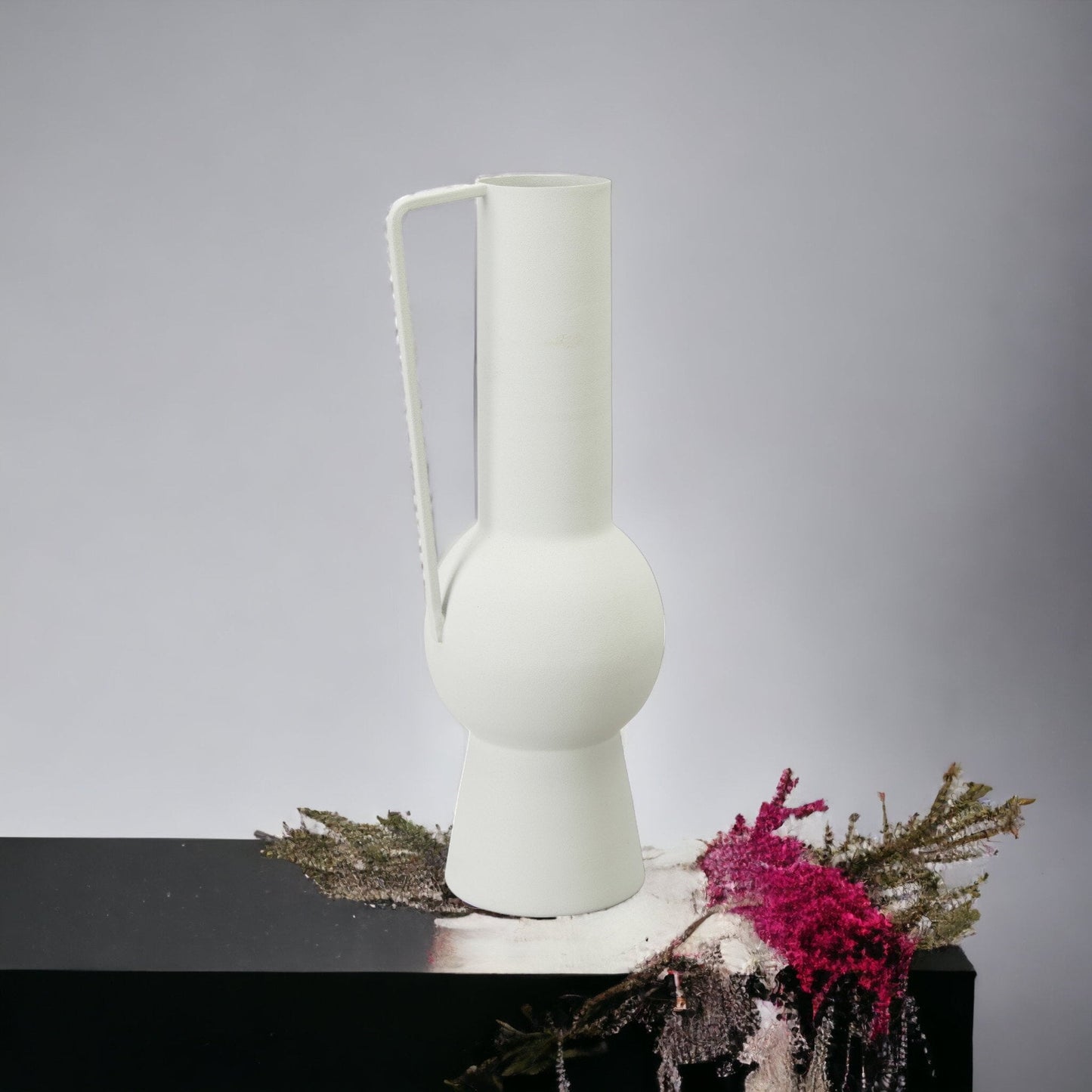 Chic Modern White Vase | Minimalist Home Decor |