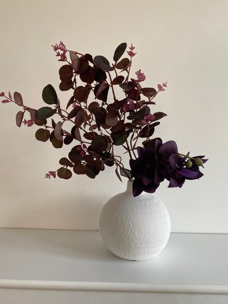 Minimalistic Small White Ceramic Vase