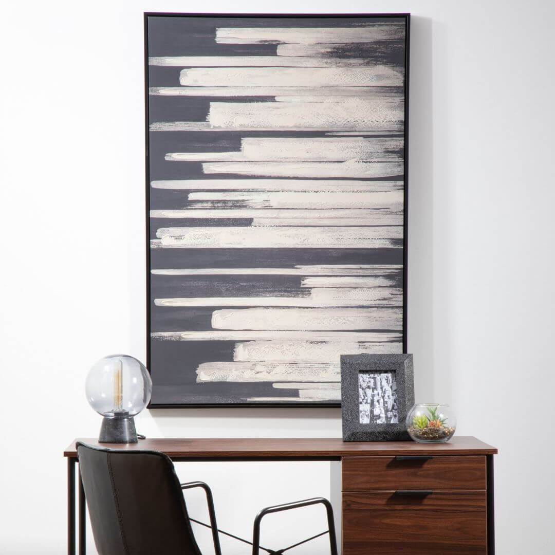 Astratto Canvas Black Wall Art