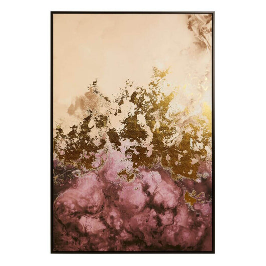 Astratto Cream And Mauve Wall Art