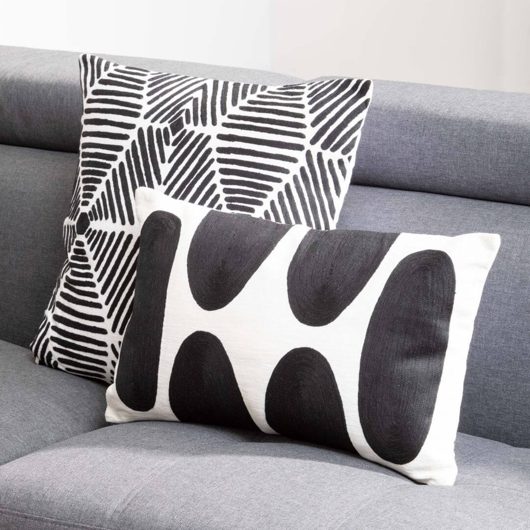 Monochrome Rectangular Cushion