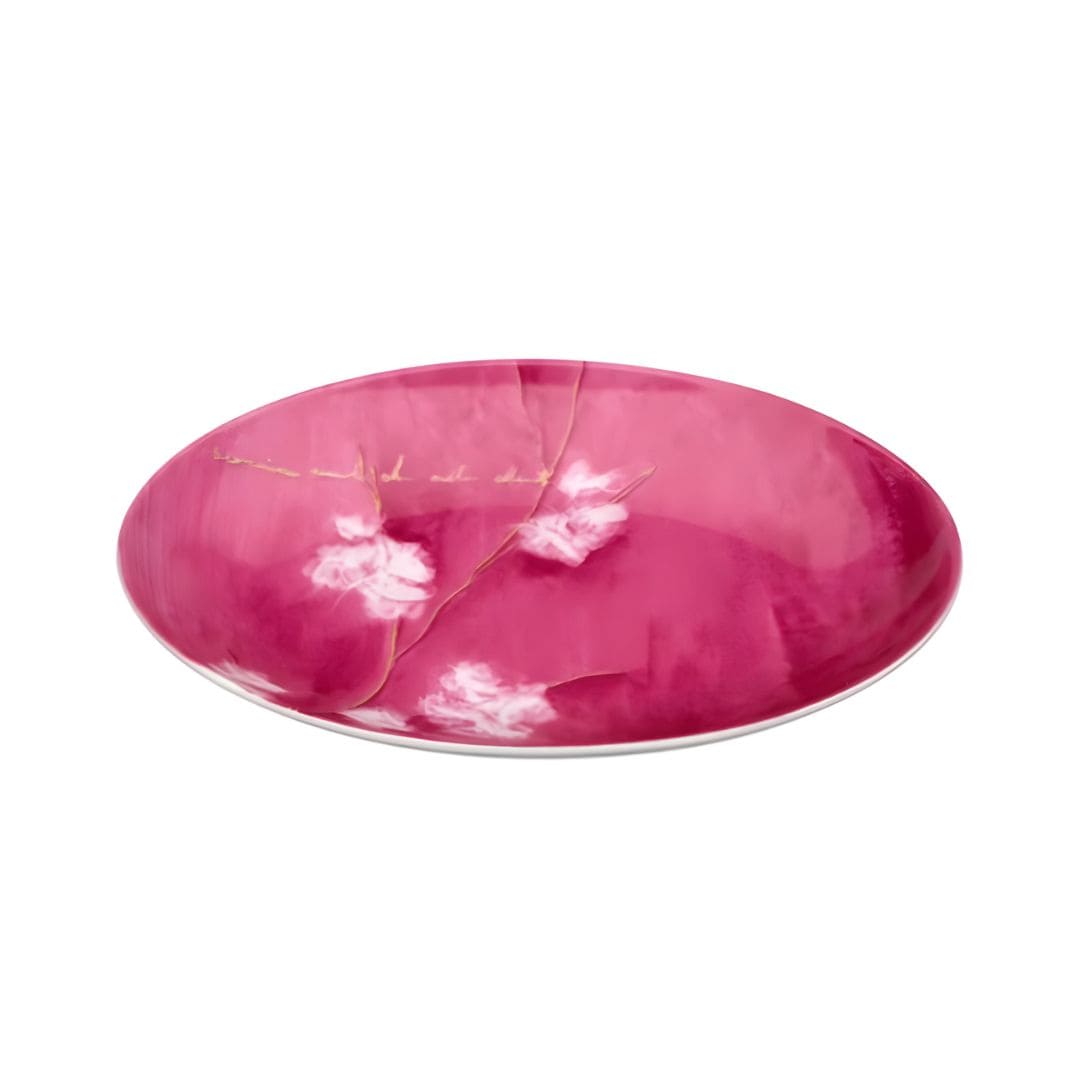 Chic Arigato Olive Dish in Porcelain with Luxurious Floral Detailing