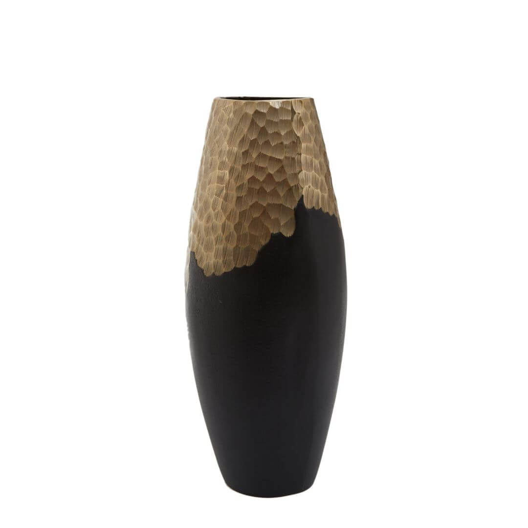 Chic Black and Gold Home Décor Vase