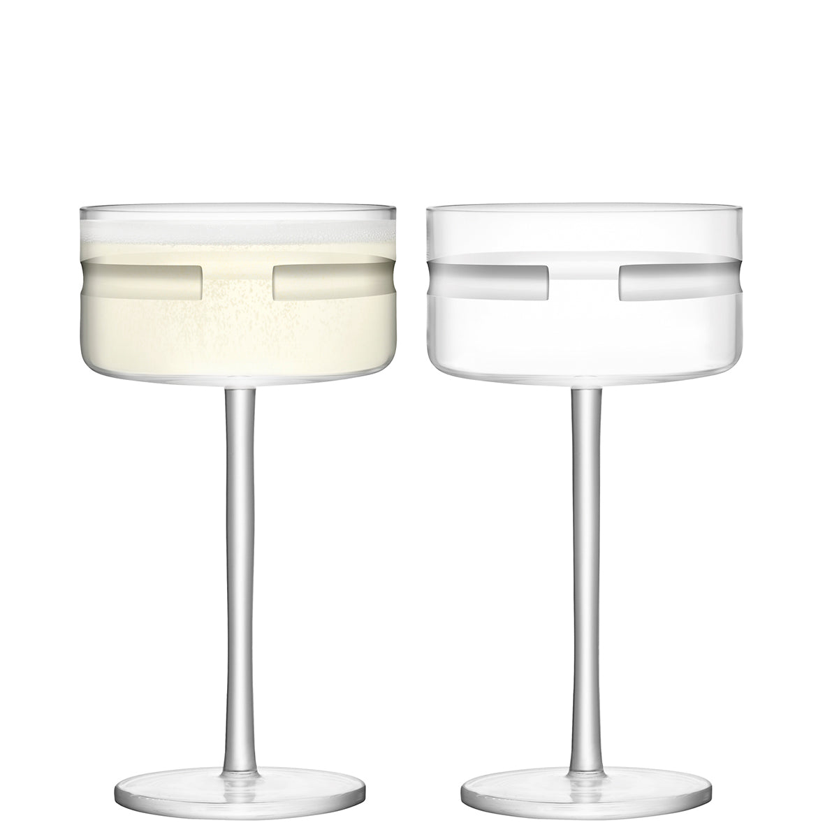 Elegant LSA Horizon Champagne & Cocktail Saucer Set - Perfect for Celebrations!