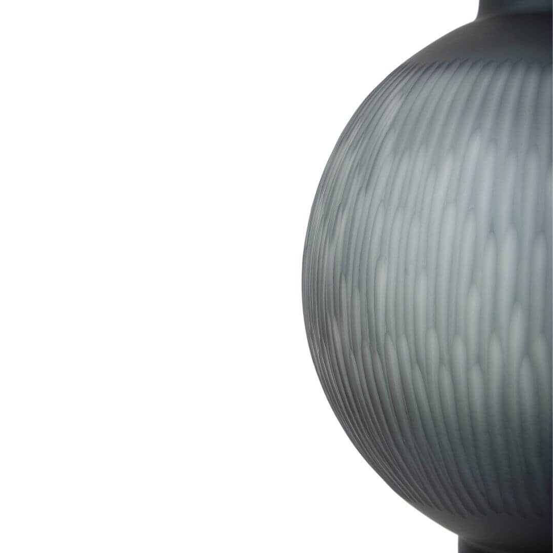 Stylish Grey Hued Glass Vase – Unique Gift for Any Occasion