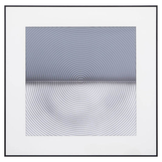 Contemporary Storm Grey & White Abstract Wall Art Decor