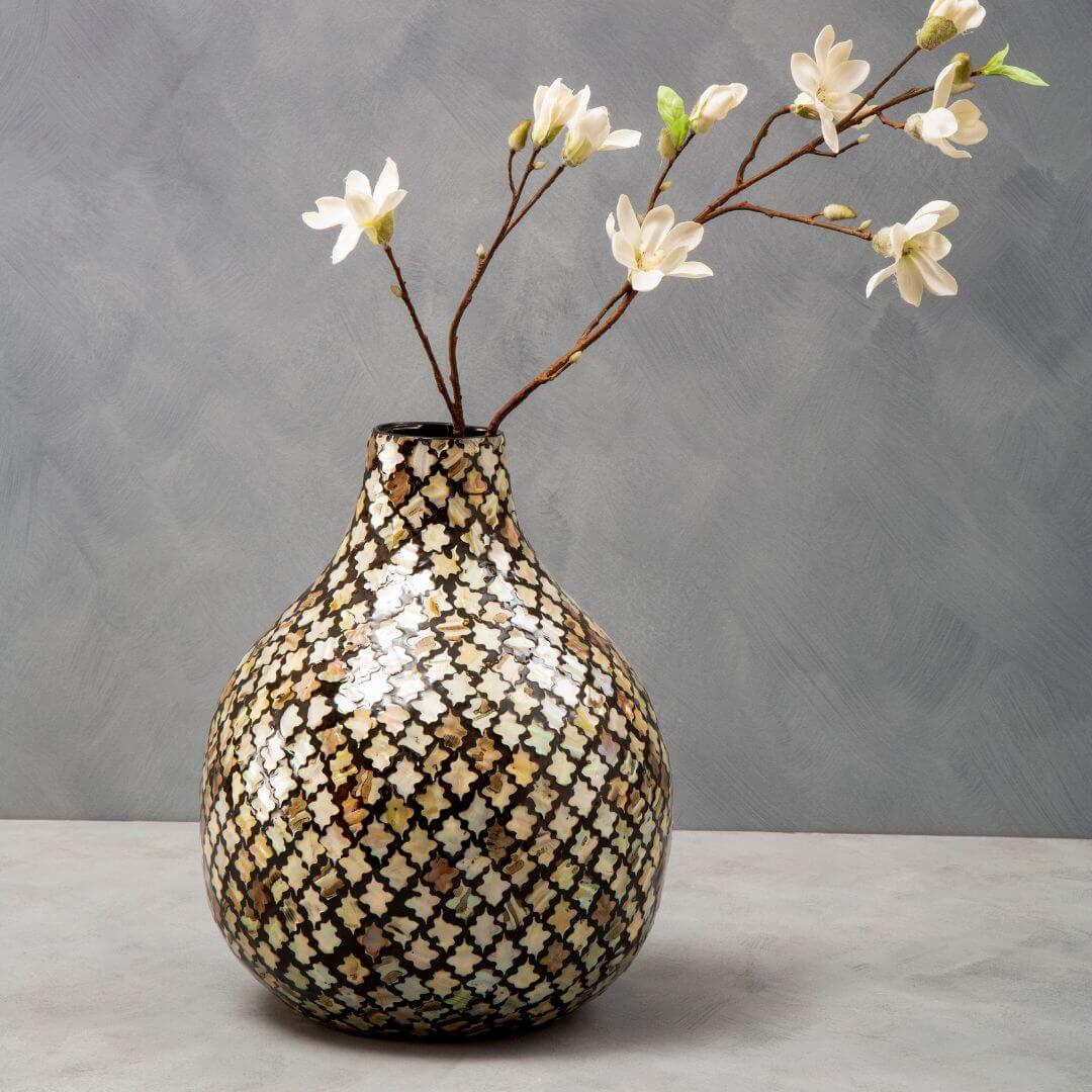 Unique Bamboo Mosaic Art Vase