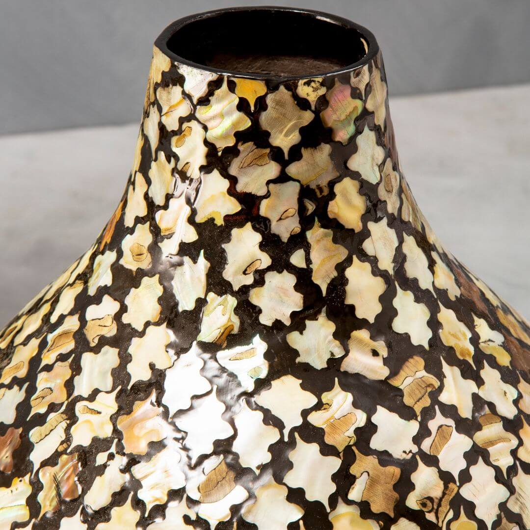 Unique Bamboo Mosaic Art Vase