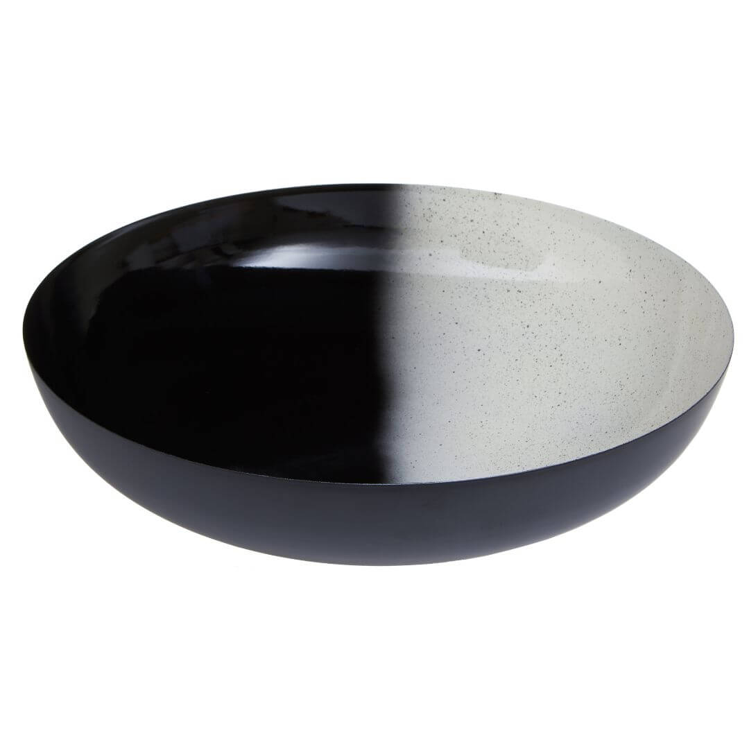 Chic Black and White Ombre Decorative Bowl