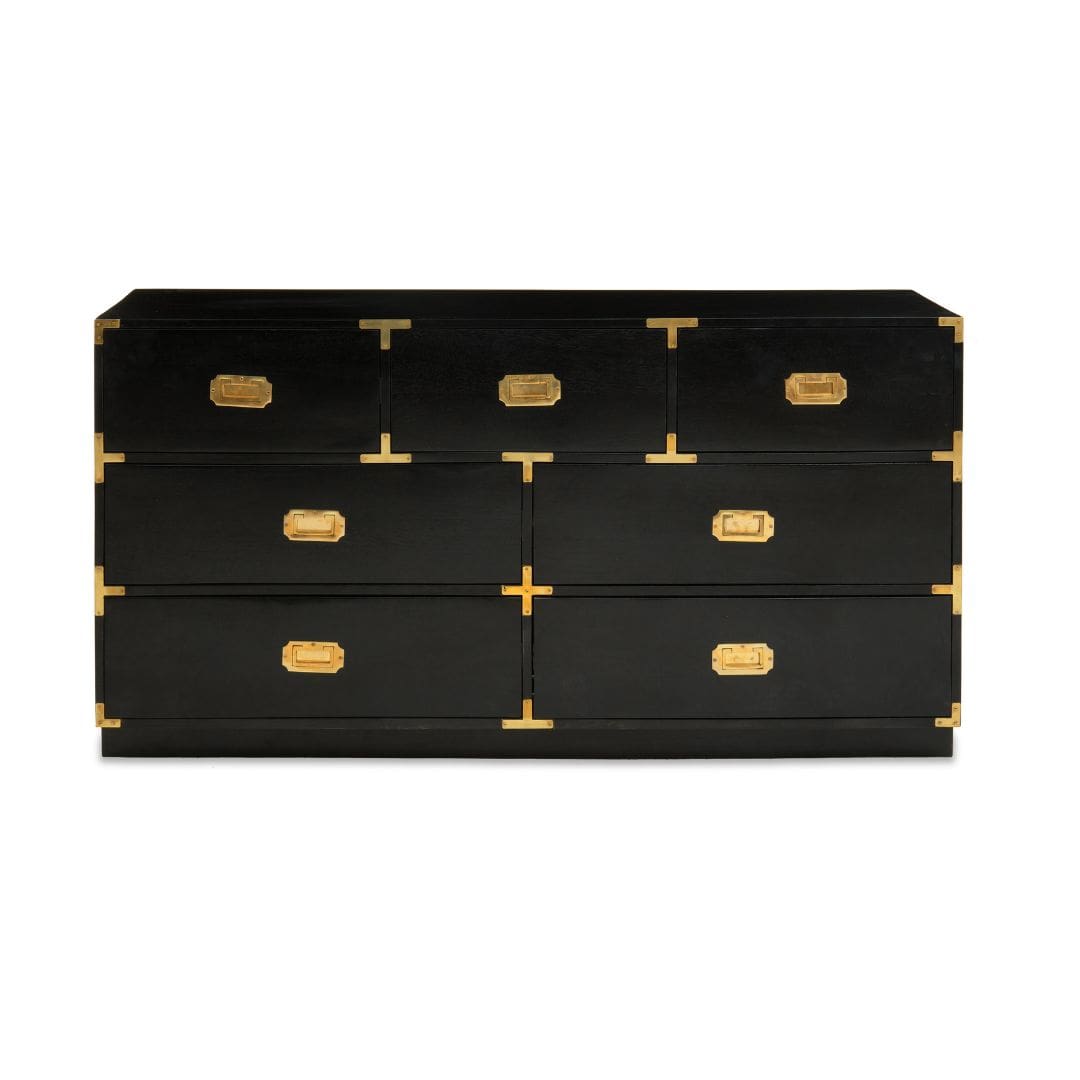 Opulent Luxury Black and Gold Chest - Elegant Home Decor