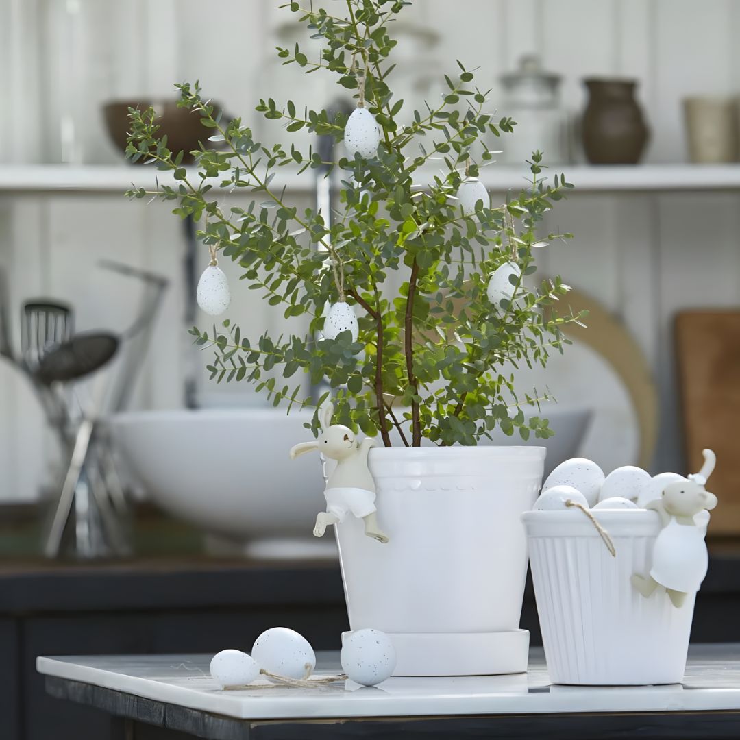 Set of 2 Modern White Planters