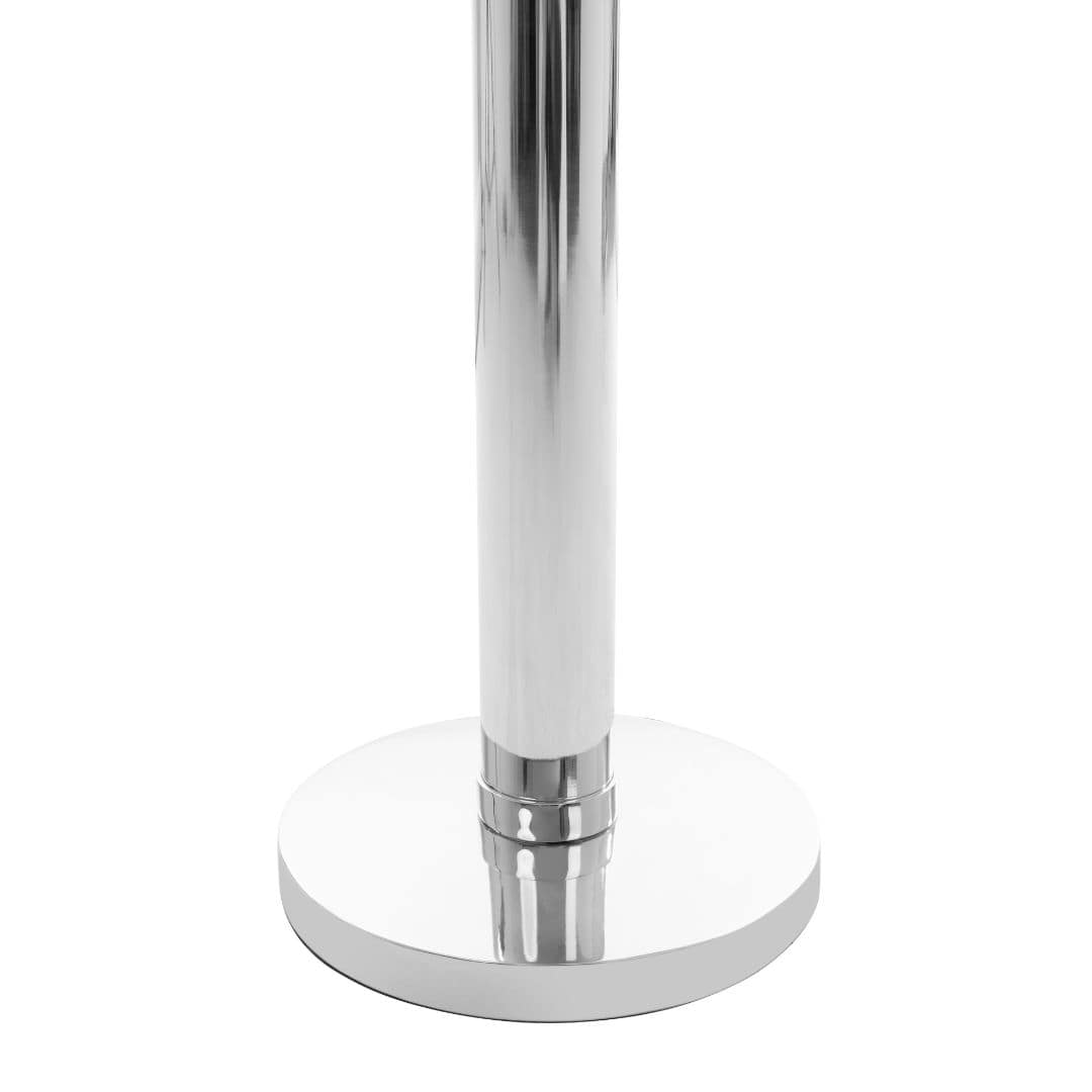 Contemporary Floor Lamp with Muted Grey Shade